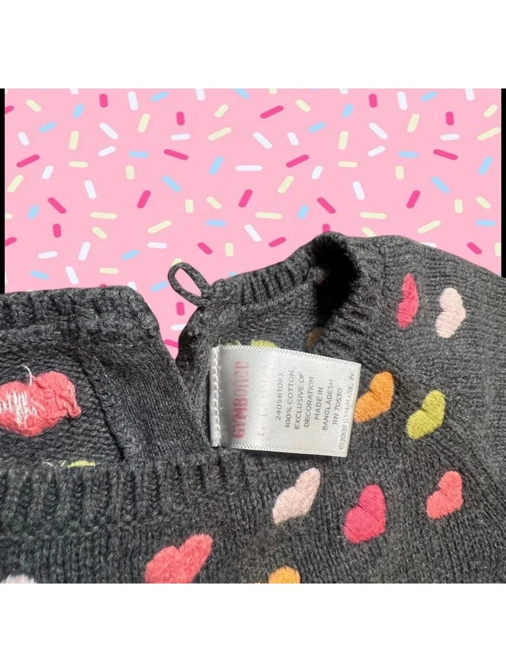 Gymboree gray knit sweater dress 2014